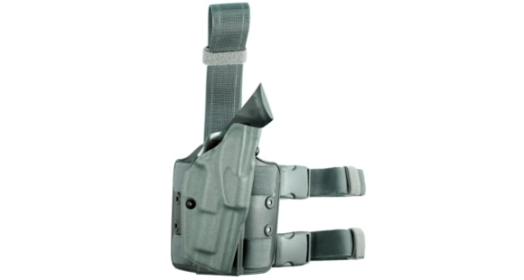 Image of Safariland 6354 ALS Open Top Tactical Thigh Holster, Glock 17 Gen 5, SureFire X300U, Right, STX Tactical, Foliage Green, 6354-8325-541
