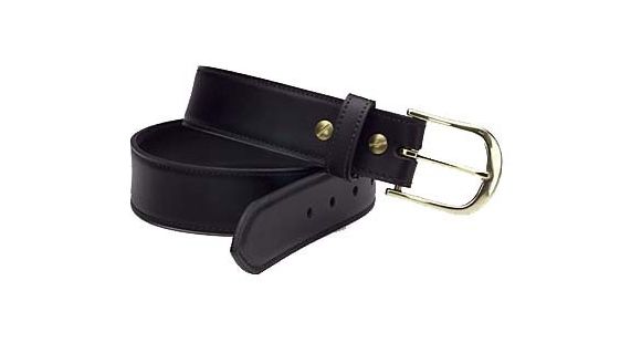 Image of Safariland Plainclothes Belt, Leather, 1.50, Plain Black, Size - 46 in., PVC L830-46-2PVC