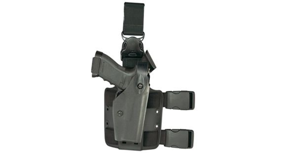 Image of Safariland Legshroud w/ Harness Holster, Black, 6005-6-123-MS17