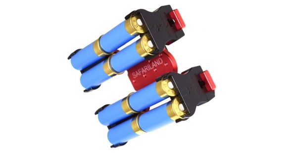 Image of Safariland Model 086 Shotgun Shell Holder, Red - 086-8-35-MS36 8 Shells ELS 34 and 35 Fork and Receiver