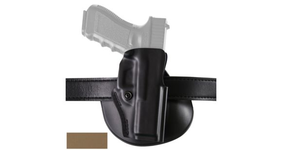 Image of Safariland 5198 Open Top Concealment Paddle/Belt Loop Glock Holsters w/Detent, Glock 20/Glock 21, Right Hand, STX, Flat Dark Earth, 5198-383-551