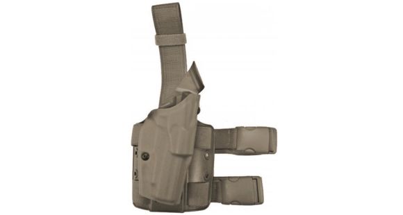 Image of Safariland Model 6004USN SLS Low Drop-Leg Holster, Glock 17/22/31 w/SF X400 Light, Right Hand, Cordura Ranger Green, 6004USN-8314-731