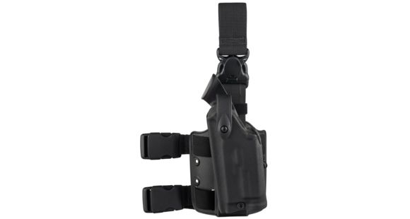 Image of Safariland Model 6005 SLS Drop-Leg Glock Holster, Glock 31/Glock 17/Glock 22, Left Hand, Plain, Black, 6005-832-122