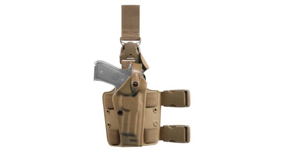 Image of Safariland Model 6005 SLS Drop-Leg Glock Holster, Glock 19/Glock 23/Glock 32, Right Hand, STX, Coyote Brown, 6005-2832-761