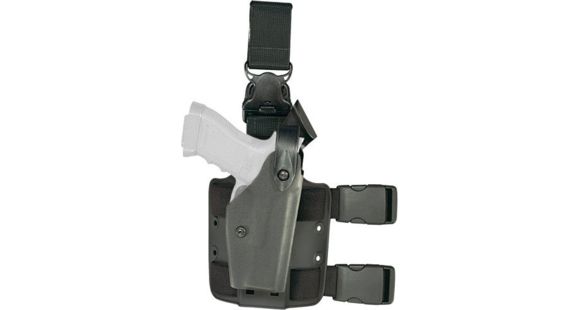 Image of Safariland 6005 SLS Tactical w/ Quick Release Leg Harness Holster, Right Hand, Foliage Green, 6005-14921-541