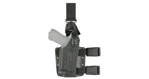 Image of Safariland Model 6005 SLS Drop-Leg Glock Holster, Glock 31/Glock 17/Glock 22, Right Hand, Plain, Black, 6005-832-121