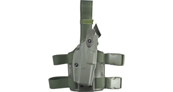 Image of Safariland 6304 ALS Tactical Holster, Smith &amp; Wesson M&amp;P 45, Left Hand, Tactical, OD Green, 6304-5192-562