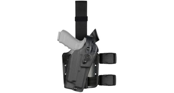 Image of Safariland Model 6304 RDS ALS/SLS Drop Leg Holster, Smith &amp; Wesson M&amp;P 9L, Right Hand, Cordura, Black, 6304RDS-8192-781