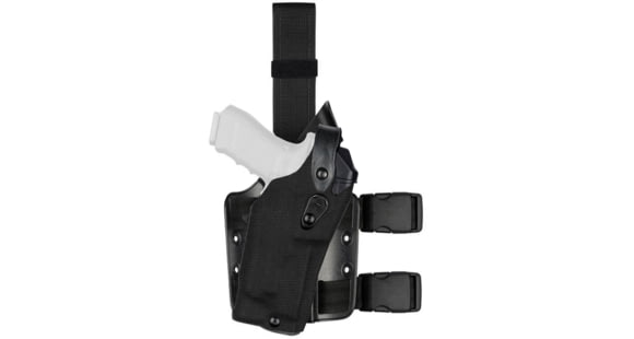 Image of Safariland 6304RDS ALS/SLS Drop Leg Glock Holster, Cordura, Left, Black, 6304RDS-832-782-SP10