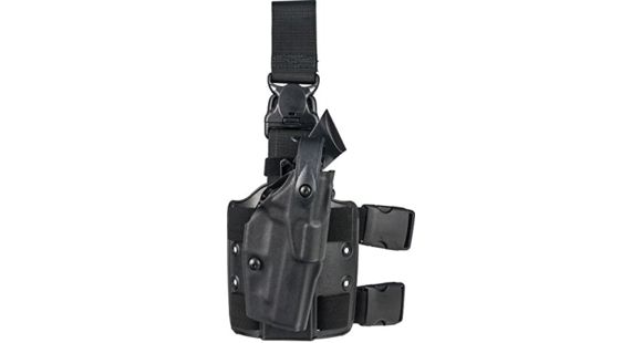Image of Safariland 6305 ALS/SLS Drop-Leg Glock Holster w/Quick-Release Leg Strap, Glock 20/Glock 21, Right Hand, STX Tactical, Black, 6305-383-131-MS15-MS18