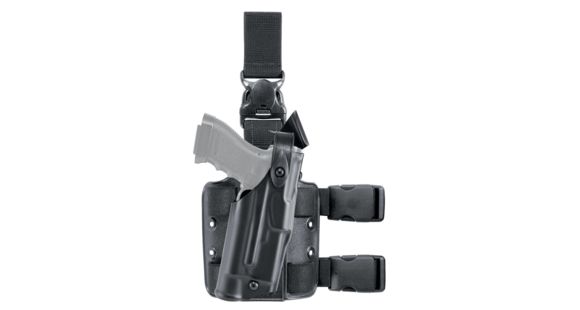 Image of Safariland 6305 ALS/SLS Drop-Leg Glock Holster w/Quick-Release Leg Strap, Glock 41, Right Hand, STX Tactical, Black, 6305-893-131