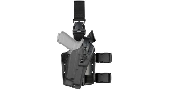 Image of Safariland Model 6305RDS ALS/SLS Drop Leg Holster, SIG Sauer P320 Compact, Left Hand, Cordura, Coyote Brown, 6305RDS-7502-742