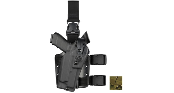 Image of Safariland Model 6305RDS ALS/SLS Drop Leg Holster, SIG Sauer P320 Compact, Left Hand, Cordura, Multi Cam, 6305RDS-7502-702