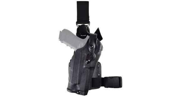 Image of Safariland 6305 ALS/SLS Tactical Holster w/Quick-Release Leg Strap, Black, 6305-28321-132-SP10