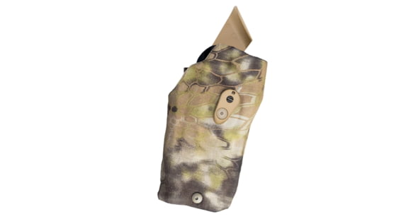 Image of Safariland 6354RDSO ALS Tactical Drop Leg Holster w/ QLS19 Fork, Glock 17 Mos w/ Light, Kryptek Highlande, 1335268
