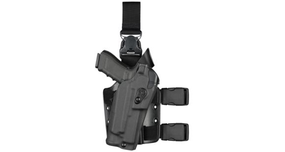 Image of Safariland Model 6355RDS ALS Drop Leg Holster, SIG Sauer P320, Left Hand, Cordura, Black, 6355RDS-4502-782