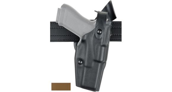 Image of Safariland Model 6360 ALS/SLS Mid-Ride Level-III Duty Holster, Glock 31/Glock 17/Glock 22, Left Hand, STX, Coyote Brown, 6360-83-762