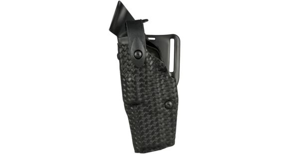 Image of Safariland 6360 ALS/SLS Mid-Ride Level III Glock Duty Holsters, Glock 34/Glock 35, Right Hand, STX Basket Weave, Black, 6360-683-81OBL