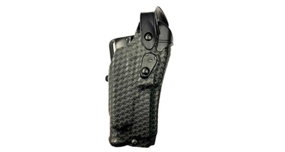 Image of Safariland Model 6360RDS ALS/SLS Mid-Ride Level III Retention Duty Holster, Glock 17 W/ Compact Light, STX Basket Weave, Right Hand, 1332644
