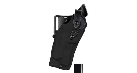 Image of Safariland 6360RDS ALS/SLS Mid-Ride Level-III OWB Belt Holster w/ Right Hand, Glock 17/22, Insight Technology M3, Right, STX Hi Gloss, Black, 6360RDS-832-491
