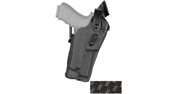Image of USED, Safariland 6360RDS ALS/SLS Mid-Ride Level III Retention Duty OWB Belt Holster, STI International Staccato P/Staccato P DUO, w/ Light, Right, Basket Weave Black, 6360RDS-1582-481
