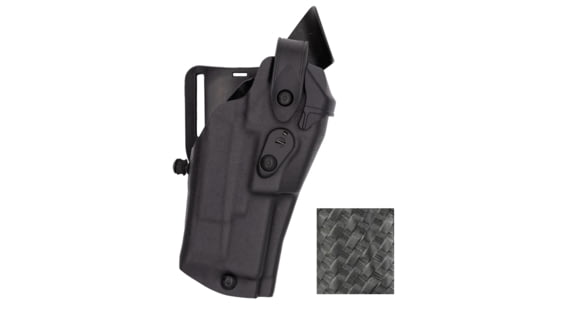 Image of Safariland 6360RDS ALS/SLS Mid-Ride Level-III OWB Belt Holster w/ Left Hand, SIG Sauer P320 X-Carry, Streamlight TLR-7, Left, STX Basket Weave, Black, 6360RDS-75227-482
