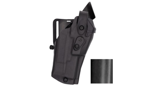 Image of Safariland 6360RDS ALS/SLS Mid-Ride Level-III OWB Belt Holster w/ Left Hand, SIG Sauer P320 X-Carry, Streamlight TLR-7, Left, STX Plain, Black, 6360RDS-75227-412