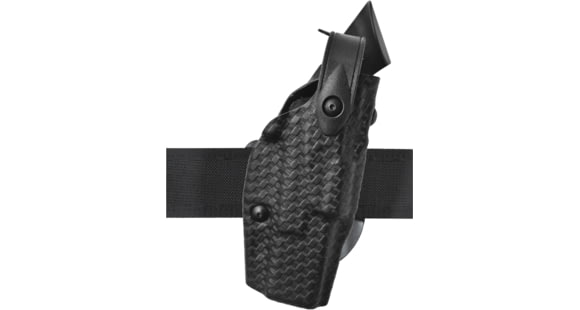 Image of Safariland 6362 ALS/SLS Hi-Ride UBL Level III Retention OWB Duty Holster, Glock 19/Glock 23, Insight Technologies M3, Right, Basketweave, Black, 6362-2832-81