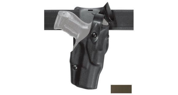 Image of Safariland Model 6365 ALS/SLS Low-Ride Level-III Duty Glock Holster, Right Hand, OD Green, 6365-832-561
