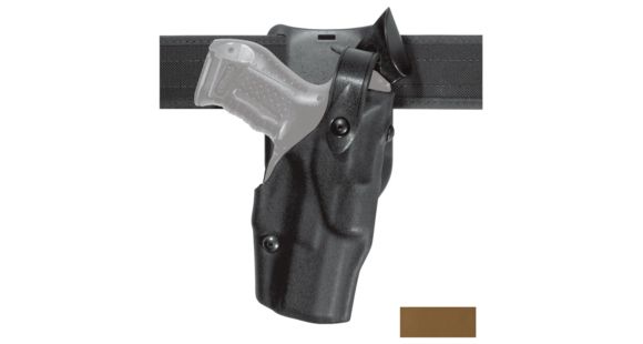 Image of Safariland 6365 ALS/SLS Low-Ride Level-III Glock OWB Duty Holster, Left Hand, Coyote Brown, 6365-683-762