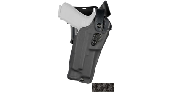 Image of Safariland 6365RDS ALS/SLS Low-Ride Level lll Retention Duty Holster, Smith &amp; Wesson M&amp;P 9L C.O.R.E./Smith &amp; Wesson M&amp;P 40L C.O.R.E., Left Hand, STX Basket Weave, Black, 6365RDS-8192-482