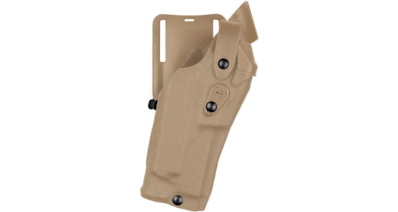 Image of Safariland 6365RDS ALS/SLS Low-Ride Level lll Retention Duty Holster, Glock 19 MOS Gen 4, Right Hand, STX Plain, FDE Brown, 6365RDS-2832-551