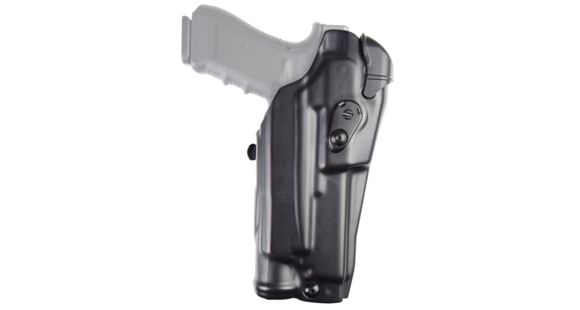 Image of Safariland Model 6379RDS ALS Clip-On Belt Holster, Smith &amp; Wesson M&amp;P 9L, Right Hand, Plain, Black, 6379RDS-8192-411