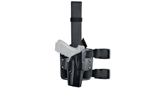 Image of Safariland Model 6384 ALS OMV Tactical Holster, STX Plain, Right, Black, 6384-832-411-SP6