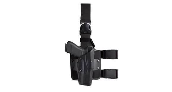 Image of Safariland Model 6385 ALS/OMW Tactical Holster, Heckler &amp; Koch USP 9mm/Heckler &amp; Koch USP .40 S&amp;W, Left Hand, Tactical, OD Green, 6385-91-562