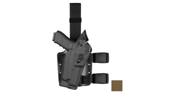 Image of Safariland 6354RDS ALS Drop Leg Holsters, SIG Sauer P320 9mm/SIG Sauer P320 .40 S&amp;W, Left Hand, Cordura, Coyote Brown, 6354RDS-4502-742