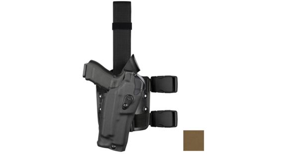 Image of Safariland 6384RDS ALS OMV Drop Leg Glock Tactical Holster, SIG Sauer P320 RX/SIG Sauer M17/SIG Sauer P320 X-Full, Right Hand, Cordura, Coyote Brown, 6384RDS-4502-741