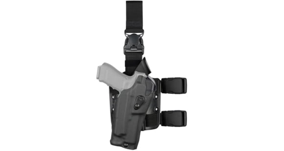 Image of Safariland Model 6385RDS ALS/OMW Tactical Holster, Smith &amp; Wesson M&amp;P 9/Smith &amp; Wesson M&amp;P 40/Smith &amp; Wesson M&amp;P 40 M2.0, Left Hand, Cordura, Black, 6385RDS-2192-782