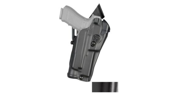 Image of Safariland 6390RDS ALS Mid-Ride Level I Retention Glock Duty Holster, Glock 19 MOS, Right Hand, STX Plain, Black, 6390RDS-28329-411