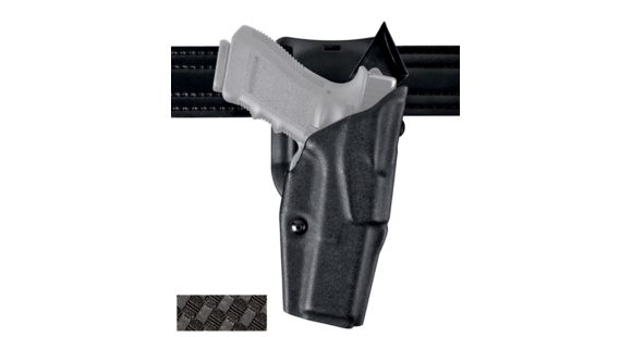 Image of Safariland 6395 ALS Low-Ride 1.5in. Drop, Level-I Retention, Sig SauerP229R DASA, STX Black Basket Weave, Left Hand, with Rails, 6395-744-482