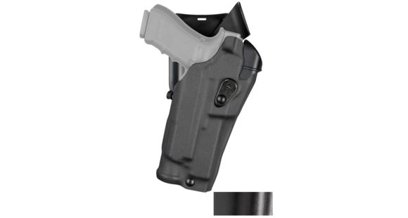 Image of Safariland Model 6395rds Als Low-ride Level I Retention Duty Holster For Glock 19 W/ Compact Light, STX Hi Gloss, Black, Right Hand, 1334059