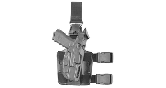 Image of Safariland 7005 7TS SLS Tactical Holster w/Quick Release Leg Strap, Black, 7005-832-411