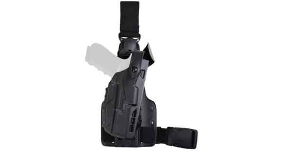 Image of Safariland Model 7004-sp10 7ts Sls Single Strap Tactical Holster, Glock 17, Black - 7004-835-412-SP10