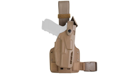 Image of Safariland Model 7004-sp10 7ts Sls Single Strap Tactical Holster, Glock 19, Fde Brown - 7004-2835-552-SP10