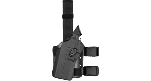 Image of Safariland 7354RDS 7TS ALS Tactical Drop Leg Holster, Glock 19 Streamlight TLR-7, Left, Plain, FDE Brown, 1328764
