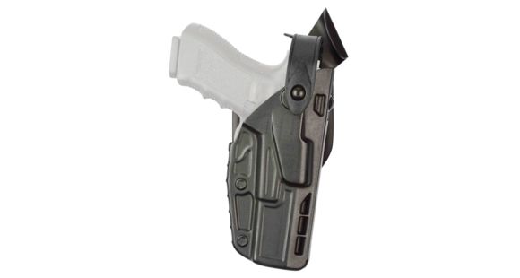 Image of DEMO, Safariland 7360RDS 7TS ALS/SLS Mid-Ride Level III Retention Duty Holsters, Glock 19 MOS, Right Hand, SafariSeven Plain, Black, 7360RDS-28325-411