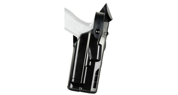 Image of Safariland 7360 7TS ALS/SLS Mid-Ride Level III Glock Duty Holster, Glock 20/Glock 21, Left Hand, STX Hi Gloss, Black, 7360-3832-492