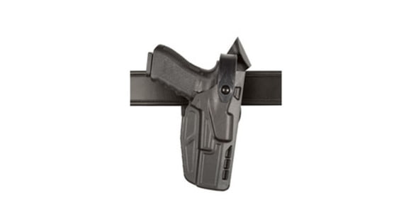 Image of Safariland 7360 7TS ALS/SLS Mid-Ride Level III Glock Duty Holster, Glock 17/22, Right, Basketweave Black, 7360-83-481