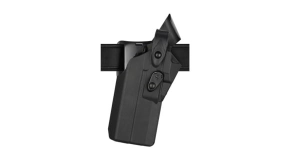 Image of Safariland 7360RDS 7TS ALS/SLS Mid-Ride Level III Retention Duty Holsters, SIG Sauer P320, SureFire X300, Streamlight TLR-1, Left, Hi Glos, Black, 1334094