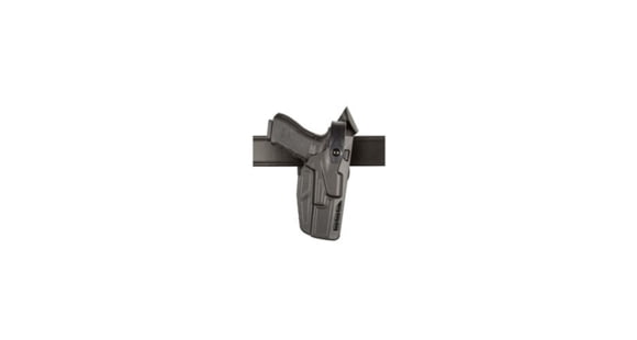 Image of Safariland Model 7362 7TS ALS Hi-Ride Level-III Duty Glock Holster, Glock 31/Glock 17/Glock 22, Right Hand, STX Basket Weave, Black, 7362-83-481